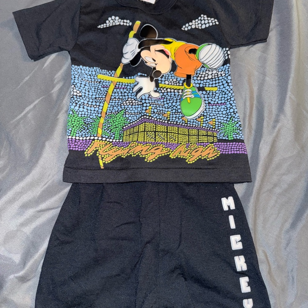 Disney Black and Orange Mickey Kids Matching Set